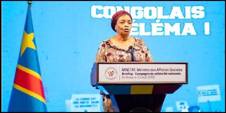 APRÈS UN AN DE SUMINWA II, Ève Bazaiba revendique une réponse humanitaire déployée dans 13 provinces
